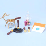 Miniature Wax Seal Stamp Kit Dollhouse Accessories Cartoon Craft DIY Decoration Model