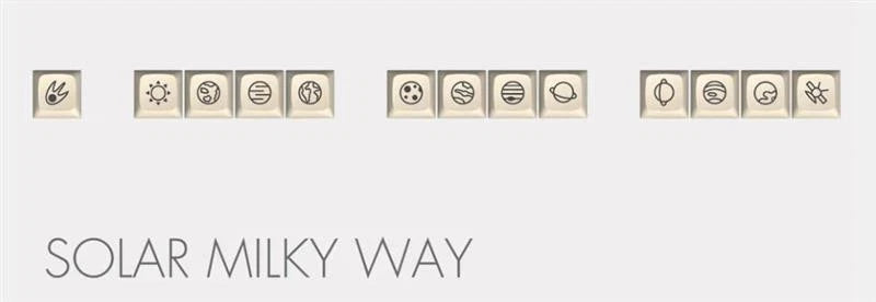 Massdrop x MiTo XDA Godspeed Custom Keycap Set-Solar Milky Way Model