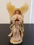 Pastel Praying Angel Figurine #54845 Resin Guardian Angel No Box Model