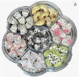 35PCS Mini Pendant Colorful Cartoon Resin Charms for Jewelry Making DIY Ornament Charms