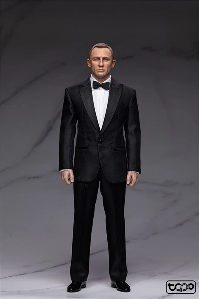 TOPO STUDIO TP021 1/6 Agent Black Suit Model Fit 12'' Man Action Figure Model