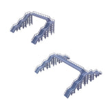 Outland Models Overhead Footbridge (2/4 Stairs) 1:160 N Scale Model