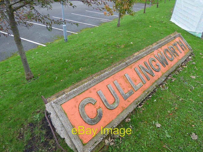 Photo 6x4 Old LNER station name board, Cullingworth  The sign is in the g c2017 Model