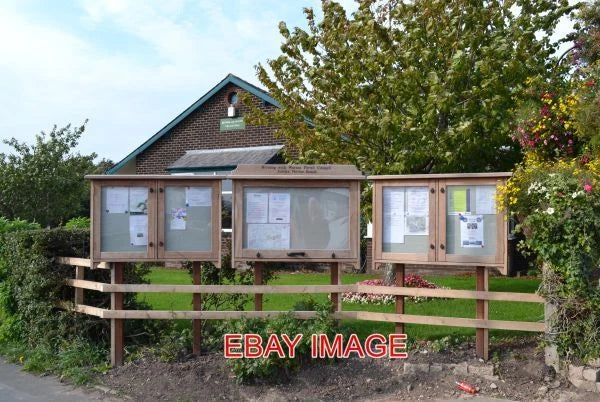 PHOTO  PARISH NOTICE BOARDS AT WARTON VILLAGE HALL LYTHAM ROAD WARTON NEAR PREST Model