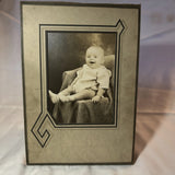 Vintage Portrait Photograph Board Mounted Laughing Baby 7