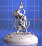 100mm resin figure model Fantasy Mechanical Female Warrior Unassembled unpainted Model