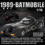 1/18 Alloy Classic Movie Car Batmobile Bat Sports Car Model Diecast Metal Racing Model