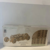 UGEARS U-9 Grand Prix Car Mechanical Wooden Model Kit Unassembled Model