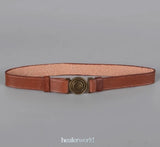 Real 1/6 Leather Belt Model Fit for 12" Action Figure Soldier Model