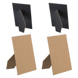 Easel Back Picture Frame Back Stand for 7" DIY Photo Board 4 Pcs & Black Model