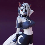 1/24 Scale Resin Figure Furry Wolf Girl Fantasy Female Model Unpainted Unassembl Model
