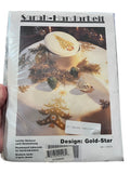 New Sarah Handarbeit Gold Star Christmas Tree Cross Stitch Tabletopper Kit 32?? S Model