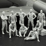 1/35 Air Force Ground Mechanic Crew RESIN FIGURE MODEL KIT Unassembled Unpainted Model