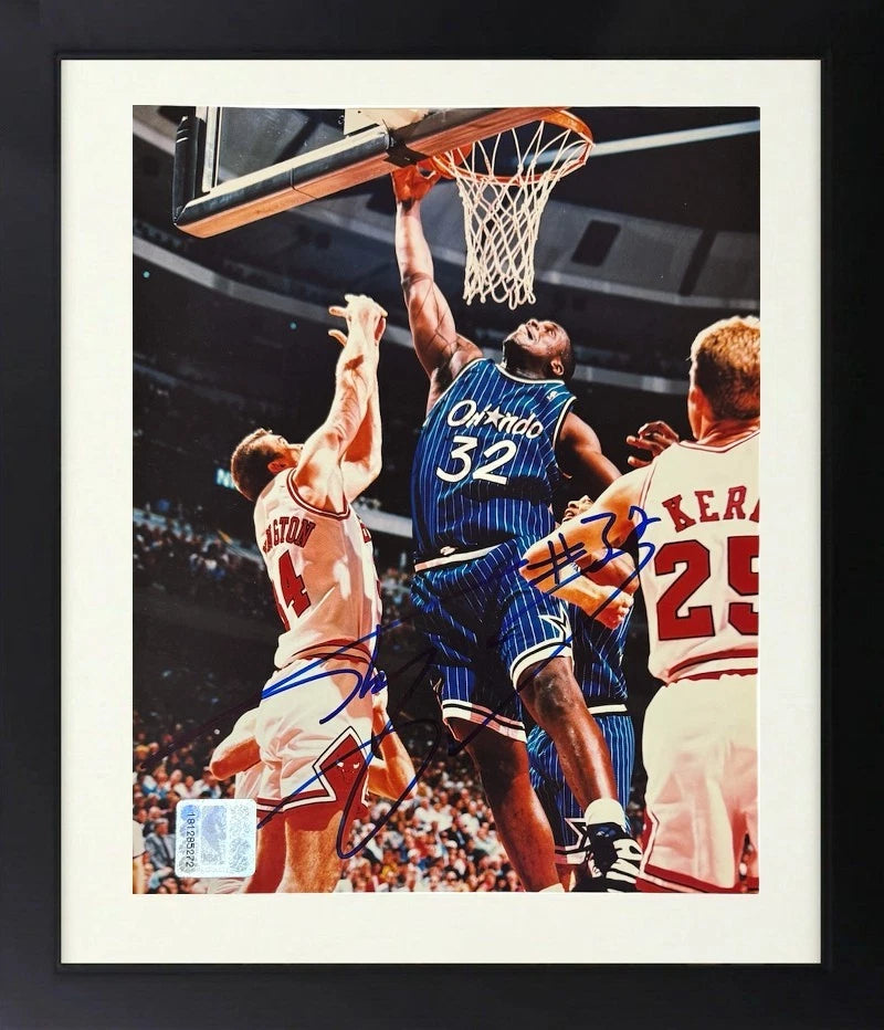 Shaquille O'Neal signed Orlando Magic NBA 8x10 Photo Framed #32 -Score Board COA Model