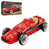 Reobrix F1 Car Building Set for Adults, Retro Formula Racing Model Kit, Classic Model