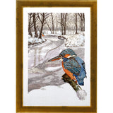 Permin counted cross stitch kit "Kingfischer", 47x34cm, DIY, 70-4129 Model