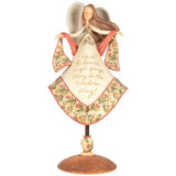 Foundations 11.25in Christmas Angel Figurine 4008211 Hark Herald Angels Sing Model