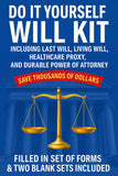 DIY Will Kit, Durable Power of Atty, Living Will Kit, Health Care Proxy Combo Model