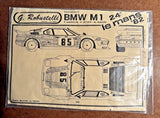 Vintage G. ROBUSTELLI 1/43 BMW M1 MODEL CAR TRANSKIT 24-hour LeMans '82 #85 Model