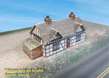 Z Scale Building - English Tudor Cottage / House (Cover Stock PRE-CUT Paper Kit) Model
