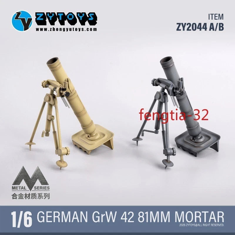 ZYTOYS ZY2044 1/6 Mortar Model Soldier Scene Props Fit 12 inch Male Figure Body Model