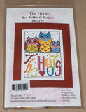Bobbie G. "The Hoots" Owl Family Cross Stitch Kit NIP 5x7" Model