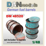 Dan Models 48520 Scale 1:48 Accessories for diorama. German fuel barrels 10 pcs Model