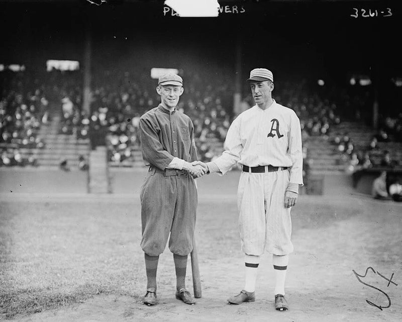 Eddie Plank & Johnny Evers 8X10 Photo Baseball HOF Philadelphia Athletics #14 Model