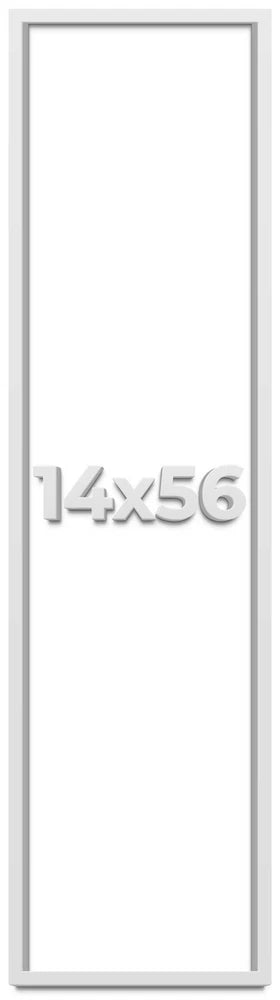 14x56 Shadow Box Frame White | 1 Inches Deep Real Wood Contemporary Shadowbox Di Model