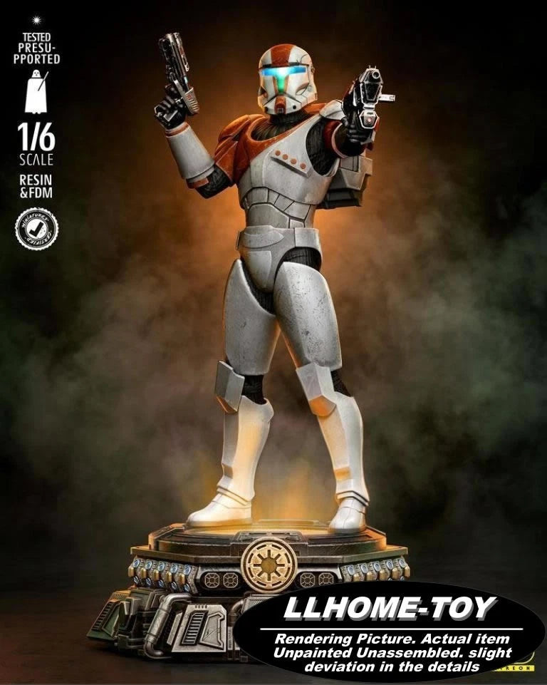 1/6 sacle Clone Commando Resin 3D Print Model Unpainted Unassembled GK Figure Model