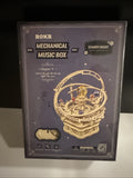 Mechanical Music Box Wooden 3D Puzzle Games DIY Toys Rotatable Model Building Model