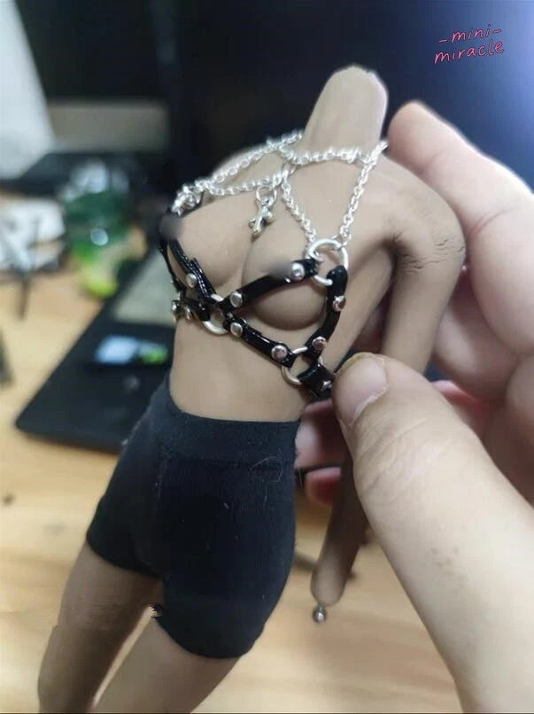 Unique Chain Corset Model For 1/6 12" Action Figure  Lady Clothes Model