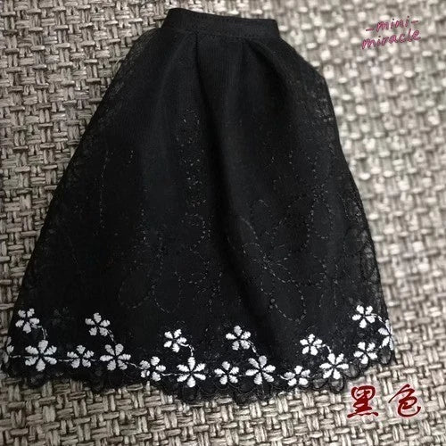 1/6 Female Midi Printed Tulle Skirt Model Fit 12" Action Figure Soldier Custom Model