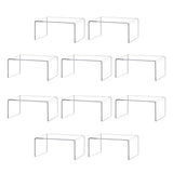 BYCY Acrylic Display Risers 10 Pack Clear Stand for Cupcakes Jewelry Toys Model
