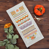 DIY Cross Stitch Embroidery Kit Autumn treasures Pumpkin Sampler Craft Art Model