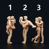 1/87 1/64/43 model romantic couple unpaint figure fit diorama car Model