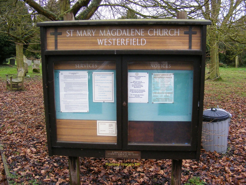 Photo Church 6x4 St.Mary Maglalene Church Notice Board Westerfield  c2009 Model