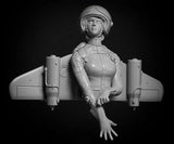 1/10 Girl With Mechanical Wings Resin Bust Model Kit Unassembled Unpainted Model