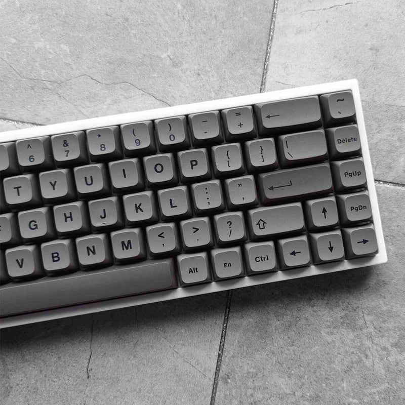 Dark Gray Blue PBT XDA Keycaps Set 133 keys Nightmare for Cherry MX Keyboards Model