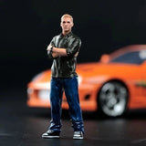 1/24 Diorama Racing Driver Paul Walker Scene Miniature Figure Doll For Car Toy Model