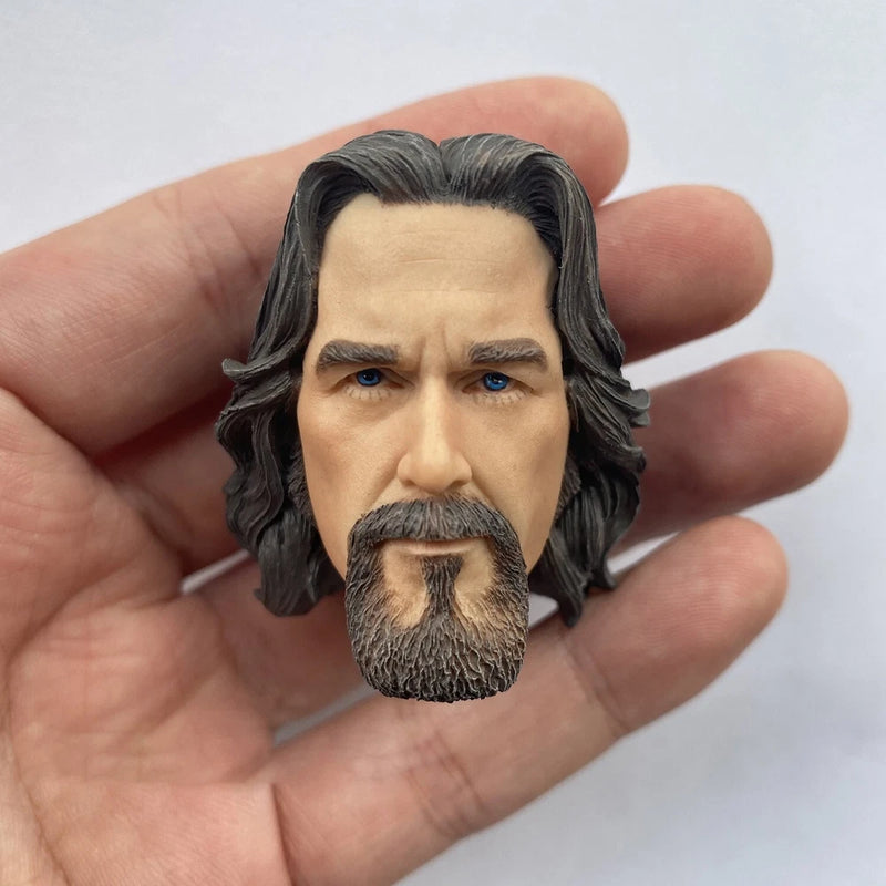 1/6 Jeff Bridges Head Carving Sculpt Model Fit 12'' Figure Model
