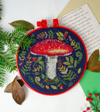 DIY Counted Cross Stitch Kit "Forest handsome" with hoop Model