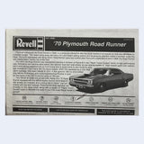 70 Plymouth Road Runner Revell - Cop Car Assembly 1/25 Scale Model Instructions Model