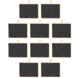10Pcs Small Bamboo Memo Clips Blackboard Style Reusable Photo Holders Model