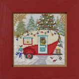 DIY Mill Hill Christmas Camper Bead Counted Cross Stitch Picture Kit Model
