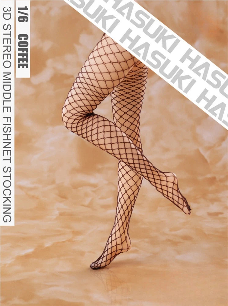 1/6 Scale Female 3D Fishnet Stockings Model for 12'' Action Firgure Accessorries Model