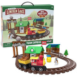 Lincoln Logs Sawmill Express Train Building Set - 101 Pieces for Young Builders Model