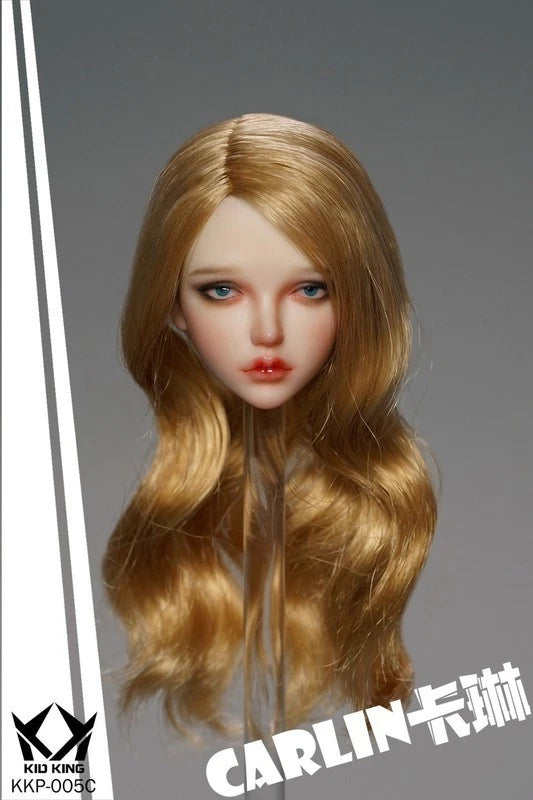 KID KING KKP005 C 1/6 CARLIN Head carving model for 12 Female Dolls Model