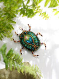 DIY Jewelry Making Kit Bead Embroidery Craft Set Bug Beetle Handmade Jewelry Model