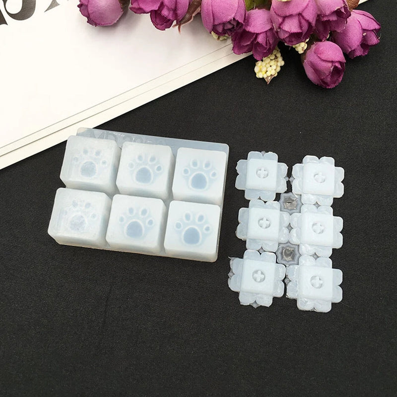 1* DIY Personalized Keyboard Cap Mold Silicone Key Caps Mould Computer Tool Model
